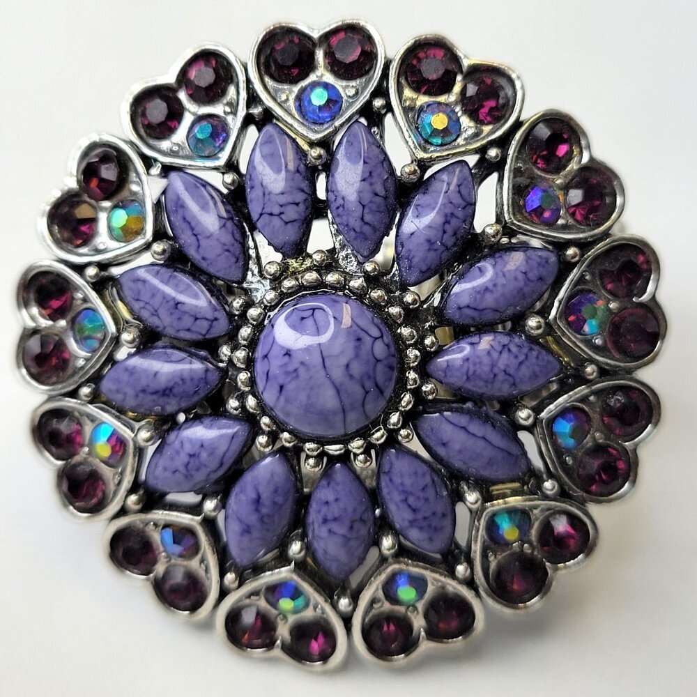 Large Purple Stretch Ring